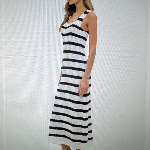 Blu Pepper Dresses & Skirts - Stripe Knit Midi Dress by Blu Pepper